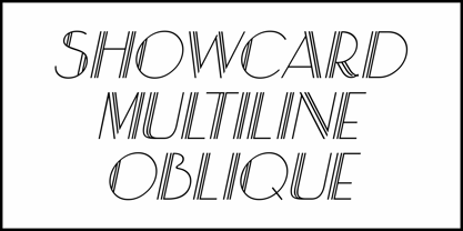 Showcard Multiline JNL Font Poster 4