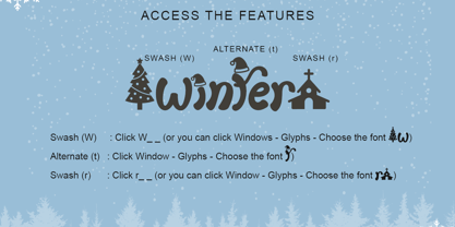 Winter Claus Font Poster 6