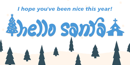 Winter Claus Font Poster 2