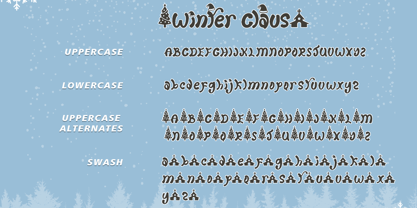 Winter Claus Font Poster 7