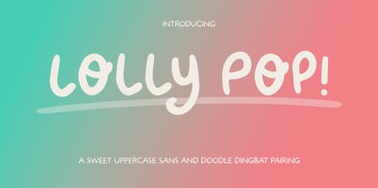 Lolly Pop Font Poster 1