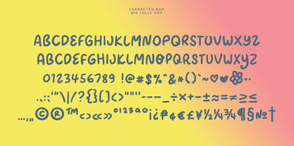 Lolly Pop Font Poster 2