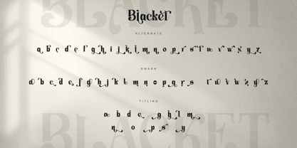 Blacket Font Poster 7