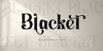 Blacket Font Poster 1