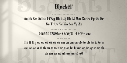 Blacket Font Poster 6