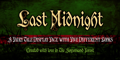 Last Midnight Font Poster 1