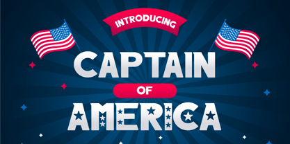 Captain of America Font Poster 1