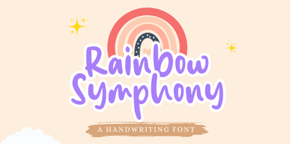 Rainbow Symphony Font Poster 1