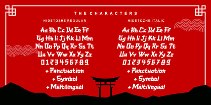 Hidetozhe Font Poster 3