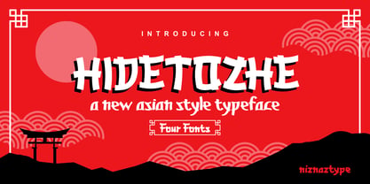 Hidetozhe Font Poster 1