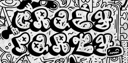 Vandal Wupz Doodle Graffiti Font Poster 2