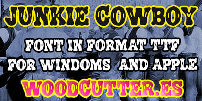 Junkie Cowboy Font Poster 5