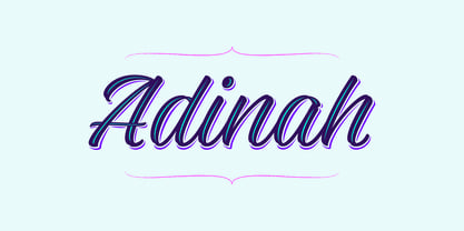 Adinah Font Poster 1