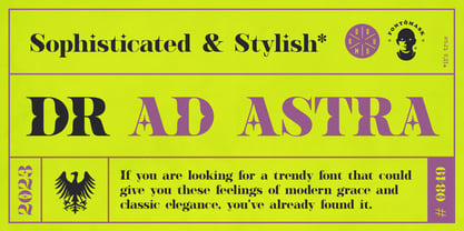 DR Ad Astra Font Poster 2