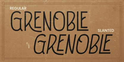 Grenoble Font Poster 2