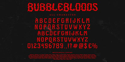 Bubble Bloods Font Poster 8