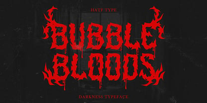 Bubble Bloods Font Poster 1