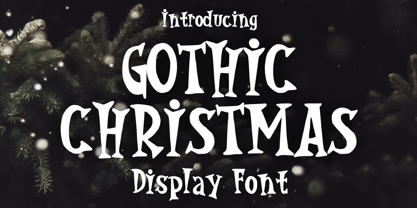Gothic Christmas Font Poster 1