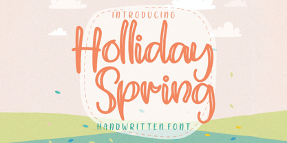 Holliday Spring Font Poster 1