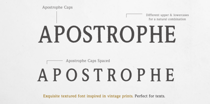 Apostrophe Font Poster 4