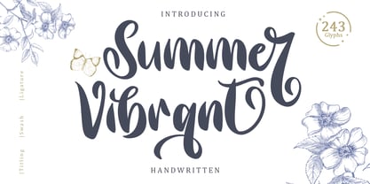 Summer Vibrant Font Poster 1