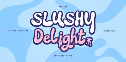 Slushy Delight Font Poster 1