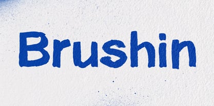 Brushin Font Poster 1