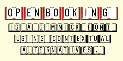Open Book ING Font Poster 1