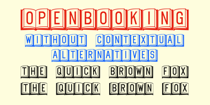 Open Book ING Font Poster 6
