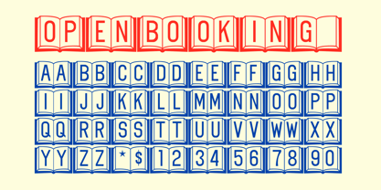 Open Book ING Font Poster 4