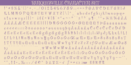 Barquesville Font Poster 6