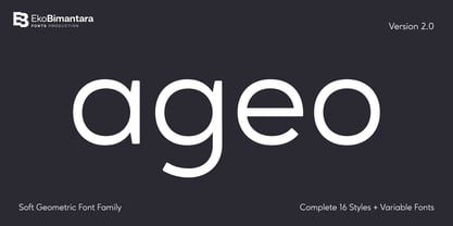 Ageo Font Poster 1
