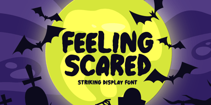 Feeling Scared Font Poster 1