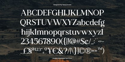 TBJ Siromi Modern Bracketed Serif Font Poster 11