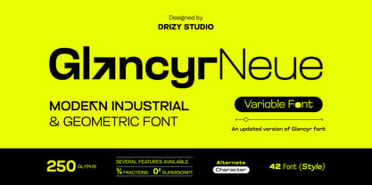 Glancyr Neue Font Poster 1