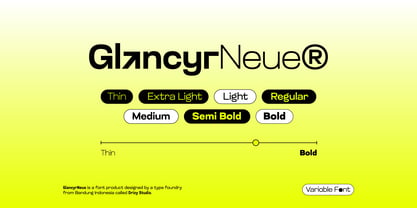 Glancyr Neue Font Poster 3