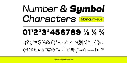 Glancyr Neue Font Poster 5