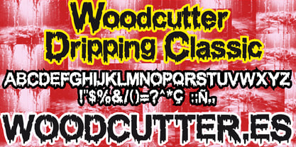 Woodcutter Dripping Classic Font Poster 4