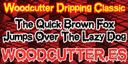 Woodcutter Dripping Classic Font Poster 2