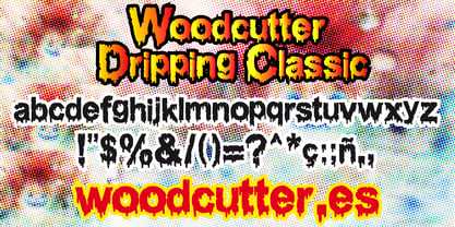 Woodcutter Dripping Classic Font Poster 3