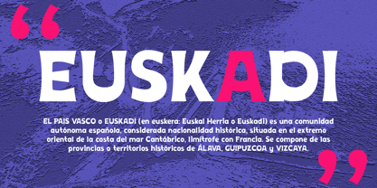 Euskadi Font Poster 1