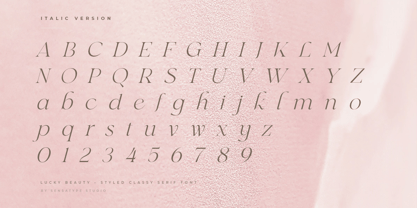 Lucky Beauty SS Font Poster 8