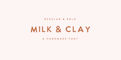 Milk & Clay Font Poster 1