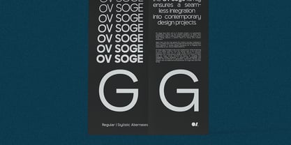 OV Soge Sans Serif Font Poster 7