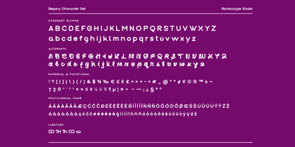 Bepory Font Poster 15