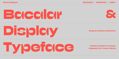 Bacalar Font Poster 1