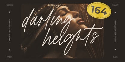 Darling heights Font Poster 1