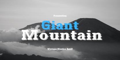 Giant Mountain Font Poster 1