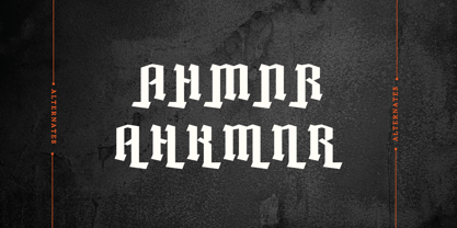 Amoera Blackletter Font Poster 11