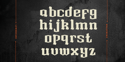 Amoera Blackletter Font Poster 3